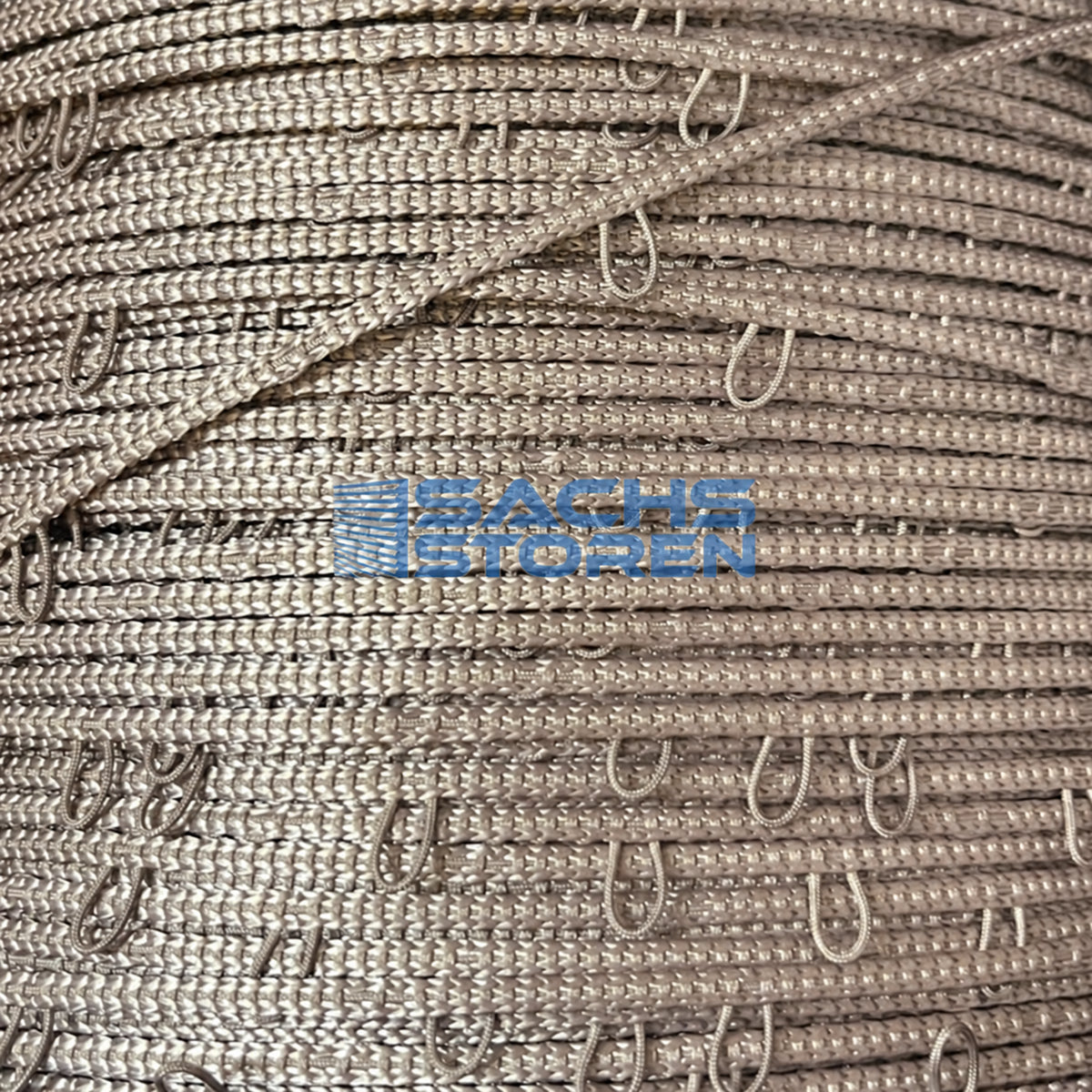 Schlaufenband-Kordel mit Teilung 80 mm, Nahaufnahme der Schlaufen