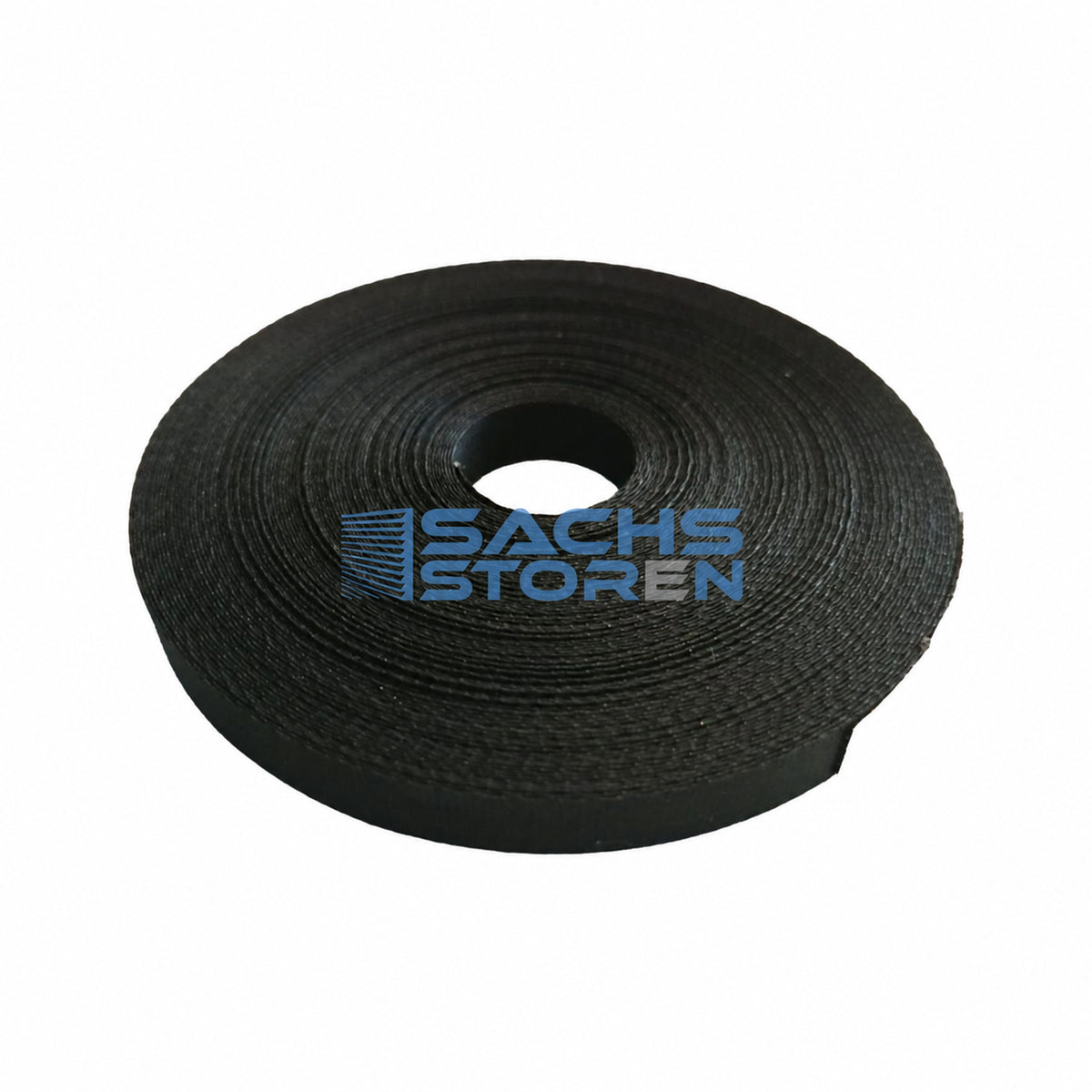 Schwarzes Aufzugsband 6 mm, 10-Meter-Rolle in Draufsicht