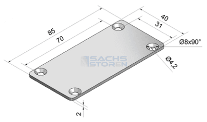 Abdeckplatten für Kurbelloch