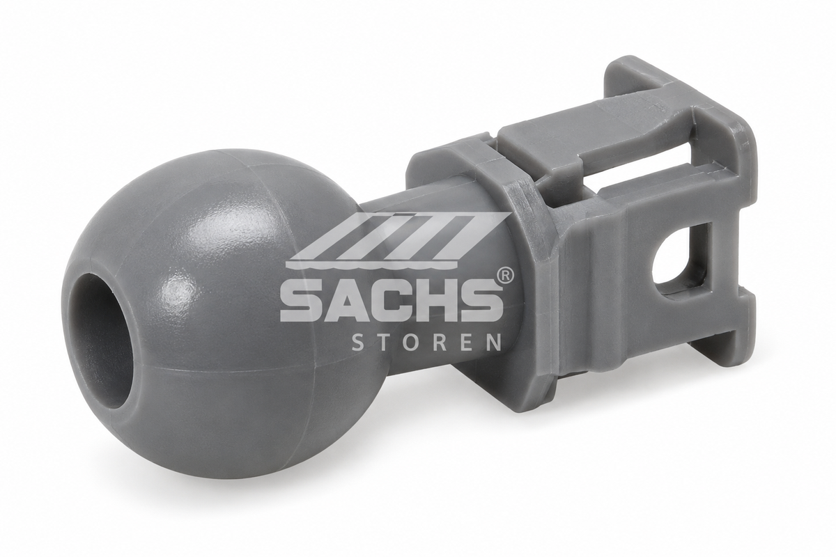 Kugelkupplung Kunststoff grau mit Sachs Storen Wasserzeichen